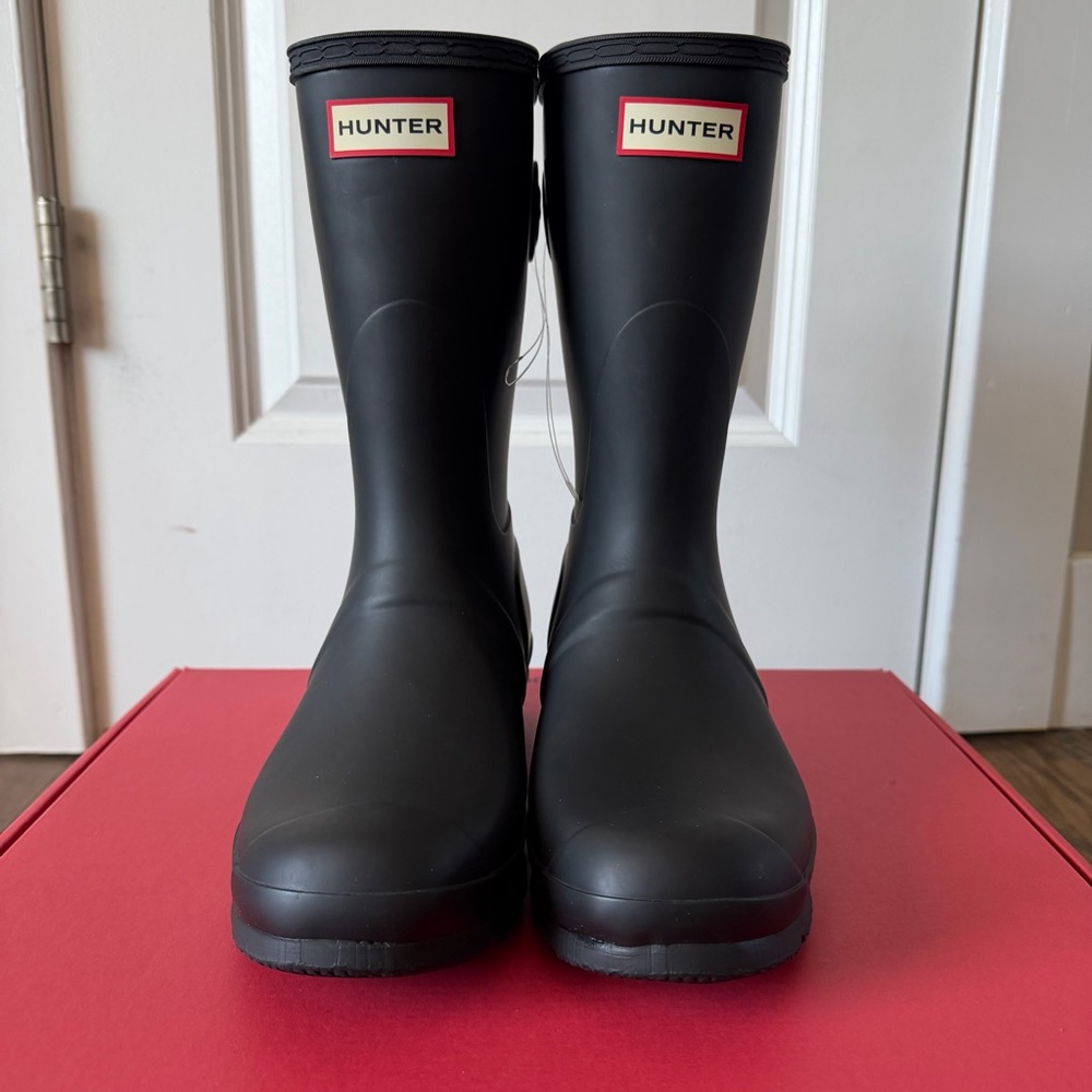 Hunter Women’s Original Short Back Adjustable Boot Black Size 9